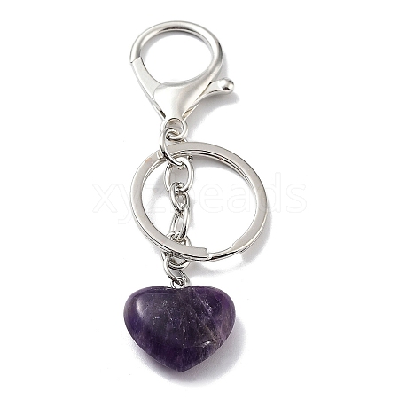 Natural Amethyst Keychain KEYC-M022-04C-1