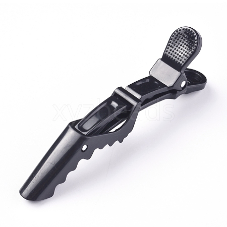 Plastic Alligator Hair Clips OHAR-WH0016-14-1