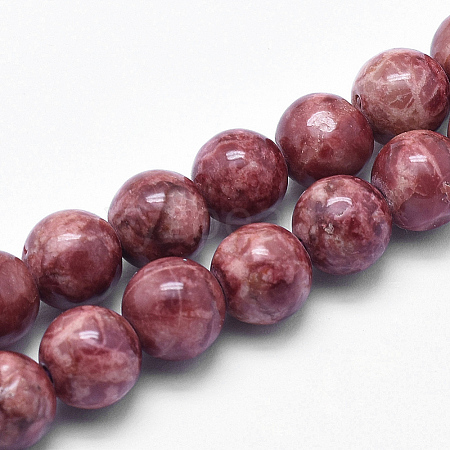 Natural Marble Beads Strands G-K211-6mm-D-1