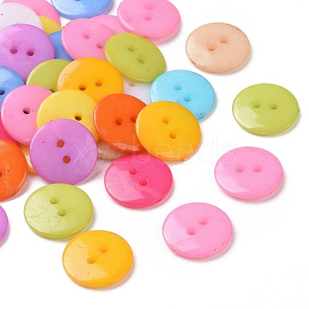 Acrylic Sewing Buttons BUTT-E084-B-M-1