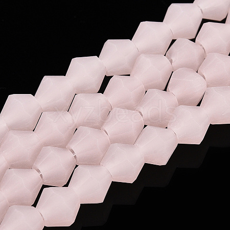 Imitation Jade Frosted Glass Bead Strands EGLA-A039-J6mm-MD07-1