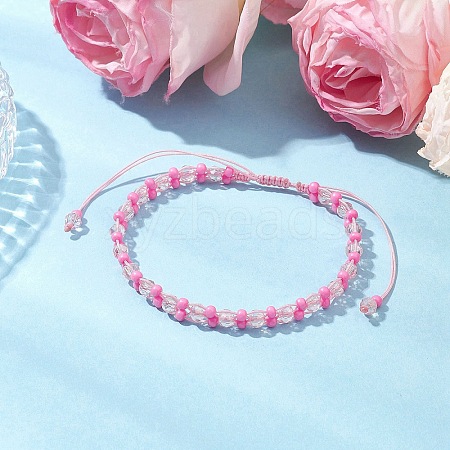 Baking Paint Glass Seed Beaded Bracelets BJEW-MZ00155-04-1