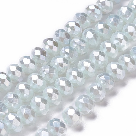 Opaque Glass Beads Strands GLAA-H022-01A-01-1