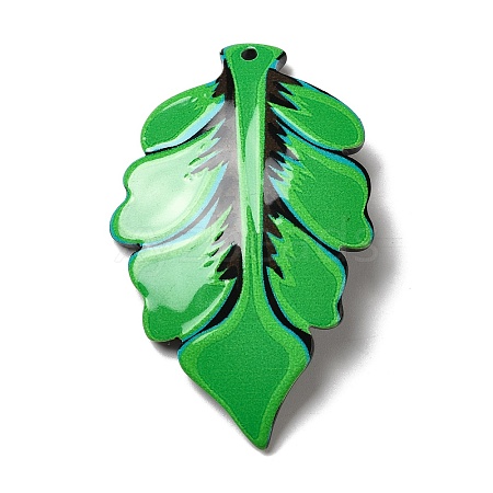 Opaque Acrylic Pendants SACR-L006-003A-1