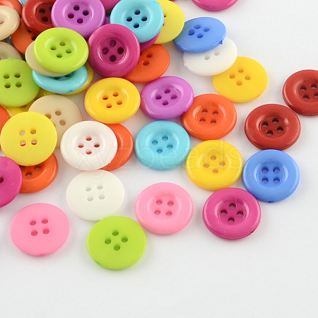 4-Hole Plastic Buttons X-BUTT-R034-049-1