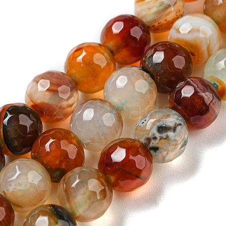 Natural Agate Beads Strands G-C082-A01-19-1