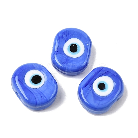 Handmade Evil Eye Lampwork Beads LAMP-G168-02-02-1
