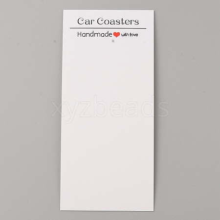 Rectangle Paper Sublimation Car Coaster Display Cards CDIS-WH0024-18B-01-1