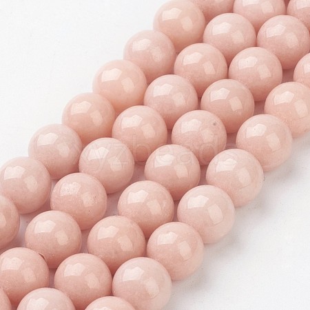 Natural Mashan Jade Round Beads Strands X-G-D263-10mm-XS22-1