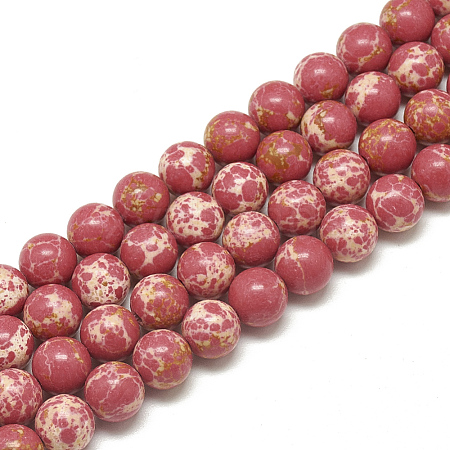 Synthetic Imperial Jasper Beads Strands G-S300-42F-4mm-1