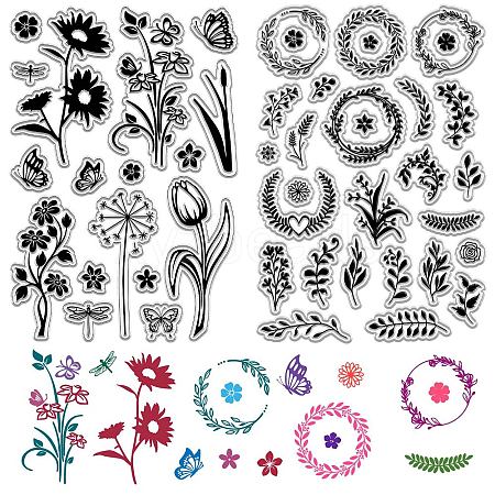 Custom Wall Theme PVC Plastic Clear Stamps DIY-WH0619-0027-1