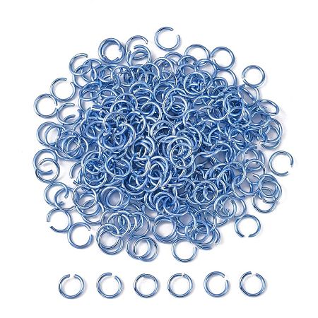 Aluminum Wire Open Jump Rings ALUM-R005-0.8x6-19-1