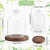 SUNNYCLUE 1Pc Glass Dome Cover AJEW-SC0002-60A-02-2