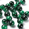 100Pcs 8mm Natural Green Tiger Eye(Dyed & Heated) Round Beads DIY-LS0002-08-4