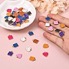 64Pcs 16 Style Alloy Enamel Charms ENAM-SZ0002-56-3