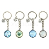 Alloy Glass Keychain KEYC-YW00068-01-2