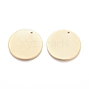Ion Plating(IP) 304 Stainless Steel Pendants STAS-I124-03A-G-2