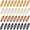 60Pcs 4 Colors 2-Hole Wood Buttons BUTT-GF0004-25A-1