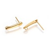 304 Stainless Steel Stud Earrings Findings STAS-P227-35G-2