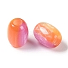 Triple Color Resin European Beads RESI-F055-13C-2