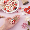 Elecrelive Valentine's Day Wood Beads Jewelry Set DIY Making Kit DIY-EL0001-04-5