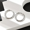 Tarnish Resistant 304 Stainless Steel Huggie Hoop Earring Findings STAS-I097-051B-3