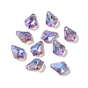 AB Color Plated Electroplate Glass Pendants EGLA-O003-06C-16-1