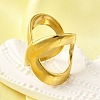 304 Stainless Steel Adjustable Cuff Rings for Women LS-RJEW-B123-01G-02-3