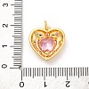 Brass Micro Pave Cubic Zirconia Pendants KK-U033-01G-3