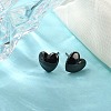 Hypoallergenic Bioceramics Zirconia Ceramic Heart Stud Earrings EJEW-C065-02D-2