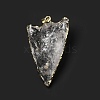 Natural Quartz Crystal Pendants G-E581-02LG-4