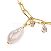 Natural Baroque Pearl Keshi Pearl Pendant Necklaces NJEW-JN02909-01-2