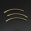 Yellow Gold Filled Curved Tube Beads KK-G150-31-1