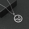 Non-Tarnish Stainless Steel Pendant Necklaces for Women DY6370-1-2