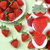 20Pcs Resin Simulated Strawberry AJEW-SP0003-29-3