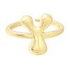 Rack Plating Brass Open Cuff Rings RJEW-S394-01G-Y-1