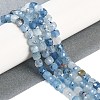 Natural Devil Blue Aquamarine Beads Strands G-F717-16C-2
