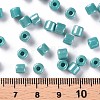Opaque Colours Luster Glass Round Bugle Beads SEED-S045-001A-B03-4