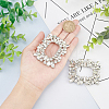 2Pcs Alloy Shoe Buckle Clips FIND-GF0002-79-3