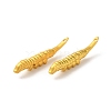 Rack Plating Cordyceps Sinensis Brass Pendants KK-F873-14MG-1