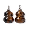 Natural Tiger Eye Pendants G-E135-01P-03-2