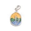 Brass Enamel Pendants KK-S502-05P-1