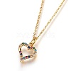 304 Stainless Steel Pendant Necklaces NJEW-O108-05G-1