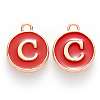 Golden Plated Enamel Alloy Charms ENAM-SZ0001-26C-C-2