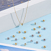 60Pcs 2 Colors 316 Surgical Stainless Steel Rhinestone Spacer Beads STAS-HY0002-08-4