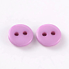 2-Hole Flat Round Resin Sewing Buttons for Costume Design BUTT-E119-18L-03-2