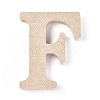 Letter Unfinished Wood Slices LS-DIY-WH0162-62F-1