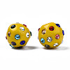 Polymer Clay Rhinestone Beads RB-T017-31F-A-2