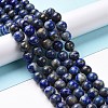 Natural Lapis Lazuli Round Bead Strands G-E262-01-10mm-11