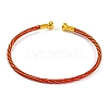 Braided Carbon Steel Wire Bracelet Making MAK-A017-B50-1